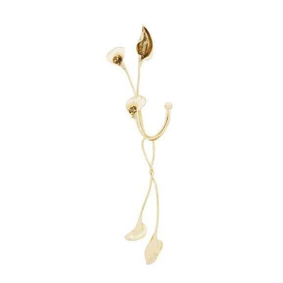 Alemais Jewelry - Alemais Lily Stud And Drop Ear Cuff in Gold REVOLVE DANGLE
